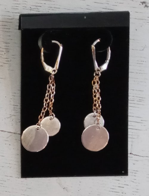 Judy Larson's Cone and Chain Earrings - , Contemporary Wire Jewelry, , cone and chain earrings